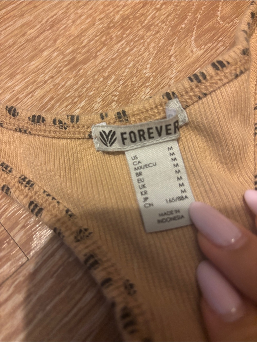 Forever 21 Tan Leopard Ribbed Racerback Tank - Picture 3 of 3